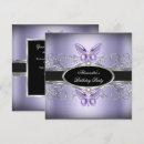 Search for purple black silver invitations Lavender
