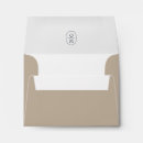 Search for taupe envelopes Initials