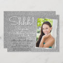 Search for shhh surprise party invitations Glitter