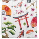 Search for japanese shower curtains Sakura