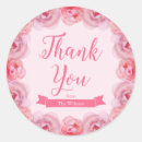 Search for rose thank you stickers Watercolor flowers
