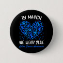 Search for colon cancer awareness badges Suicide line