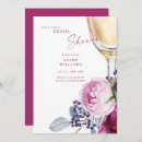 Search for fuchsia bridal shower invitations Floral