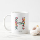 Search for alphabet h mugs Floral