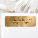 Search for faux glitter return address labels Feminine