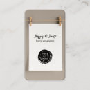 Search for home organization business cards Minimal