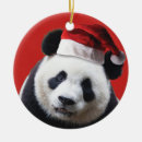 Search for panda bear christmas tree decorations Santa claus