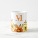 Search for elegant thanksgiving mugs Watercolor floral