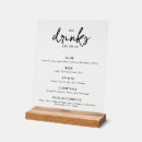 Search for bar menu drinks wedding signs Modern