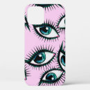 Search for abstract eye iphone cases Black
