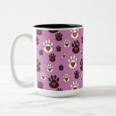 Search for red heart coffee mugs Black and white