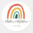 Search for rainbow wedding stickers Simple