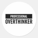 Search for overthinking stickers Overthinker