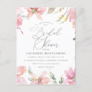 Search for silver bridal shower invitations Blush pink
