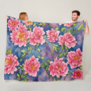 Search for pink peony blankets Flowers