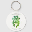 Search for four leaf clover key rings Green