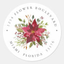 Search for red and white poinsettia stickers Botanical