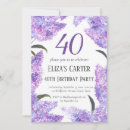 Search for chic 40th birthday invitations Feminine