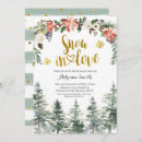 Search for holiday bridal shower invitations Snow in love