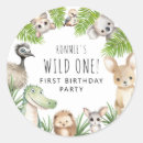 Search for wild one birthday stickers Kids birthday party