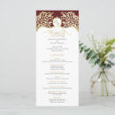 Search for red and gold wedding programs Calligraphy