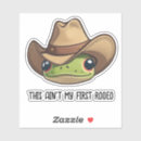 Search for cute cowboy stickers Frog