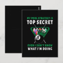 Search for pool player cards invites Cue
