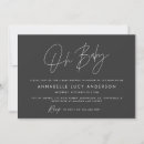 Search for white baby shower invitations Minimal