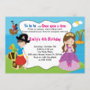 Search for princess and pirate invitations Boy