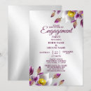 Search for purple and silver engagement party invitations Modern