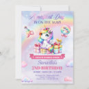 Search for pony unicorn invitations Rainbow