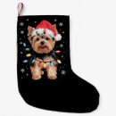 Search for yorkie christmas stockings Red