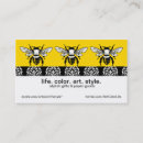 Search for honey bee business cards Black