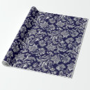 Search for midnight blue wrapping paper Floral