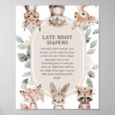 Search for woodland baby shower games Late night diapers