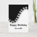 Search for piano birthday cards Cute