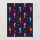 Search for seahorse pattern postcards Ocean