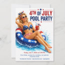 Search for pool 4th of july invitations Independence day party
