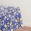 Search for blue and yellow tablecloths Mediterranean