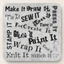 Search for sew coasters Typography