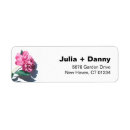 Search for modern flowers return address labels Garden
