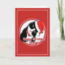 Search for black santa claus christmas cards Black and white cat