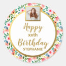 Search for flower happy birthday stickers For her