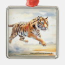 Search for tiger christmas tree decorations Watercolor
