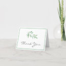 Search for olive branch thank you cards Green