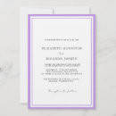 Search for purple border wedding invitations Calligraphy