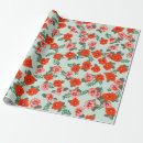 Search for wild flowers wrapping paper Colorful