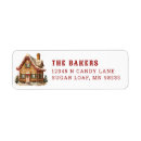 Search for gingerbread house return address labels Fun