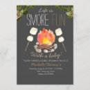 Search for smore baby shower invitations Camping