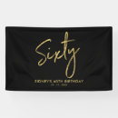 Search for 60th party banners Black